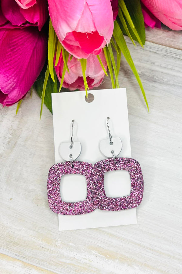 Shimmer Me Pink Earrings