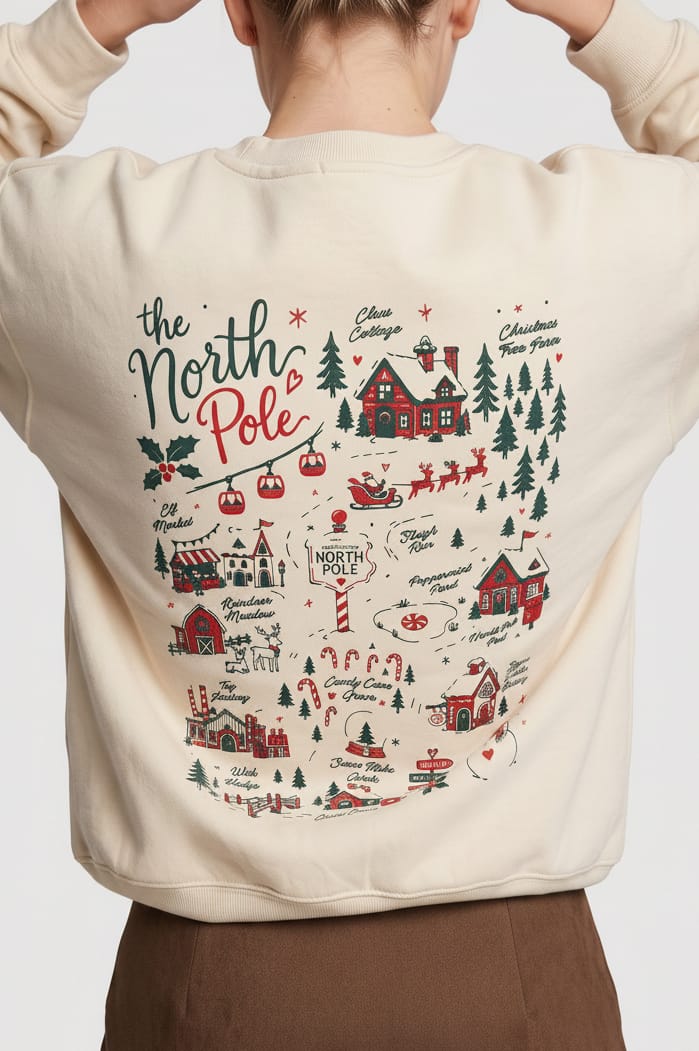 PREORDER- Take Me To The North Pole Ivory Sweatshirt