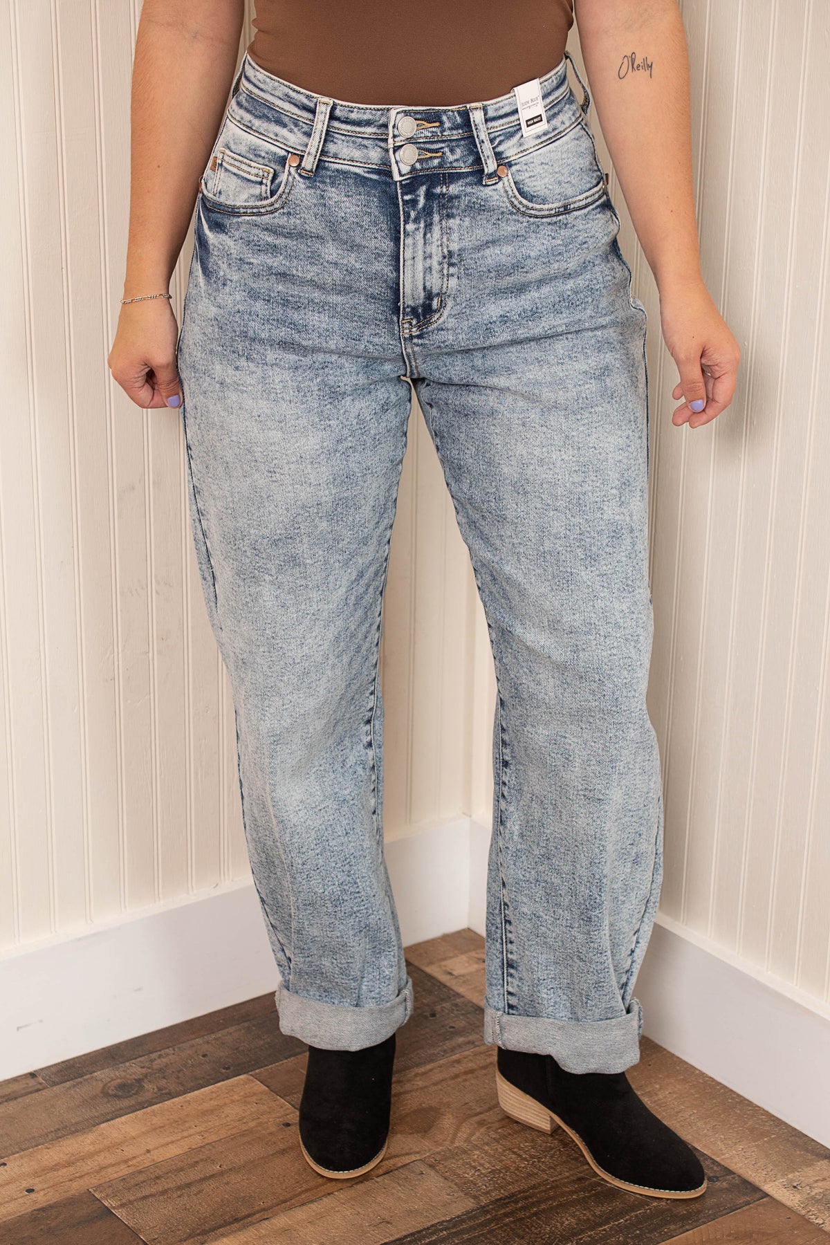 Judy Blue Got You Double Waistband Jeans - Light