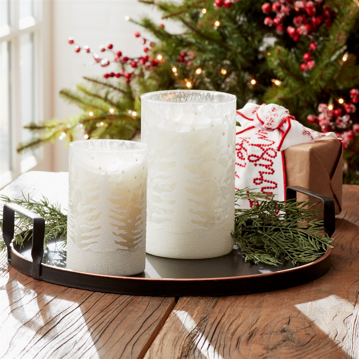 Glass Candle Holder