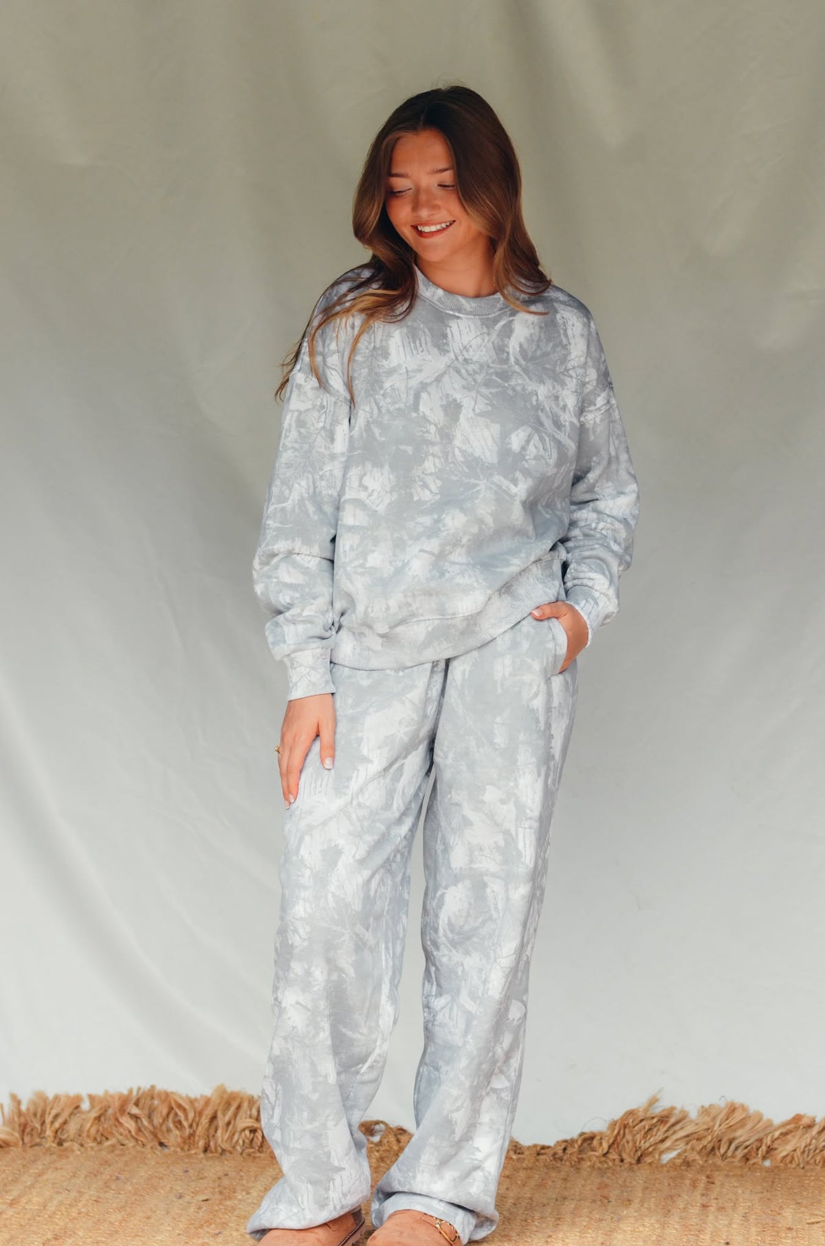 PREORDER- ITEM (Estimated 10/31 ship date) White Wash Camo Sweatpants