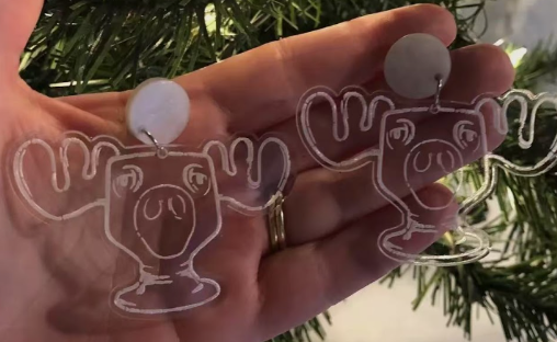Wally World Moose Earrings
