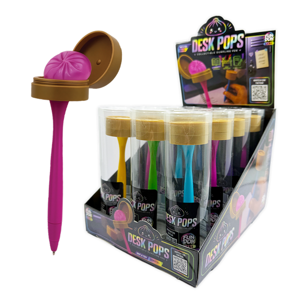 Fun Doh Squishy Dumpling Pen Desk Pop