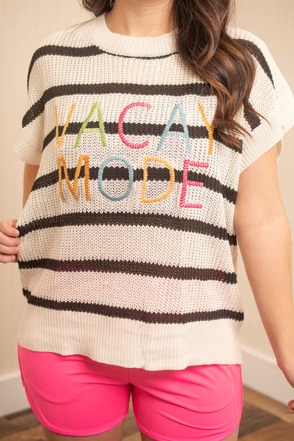 Vacay Mode Sweater - Black
