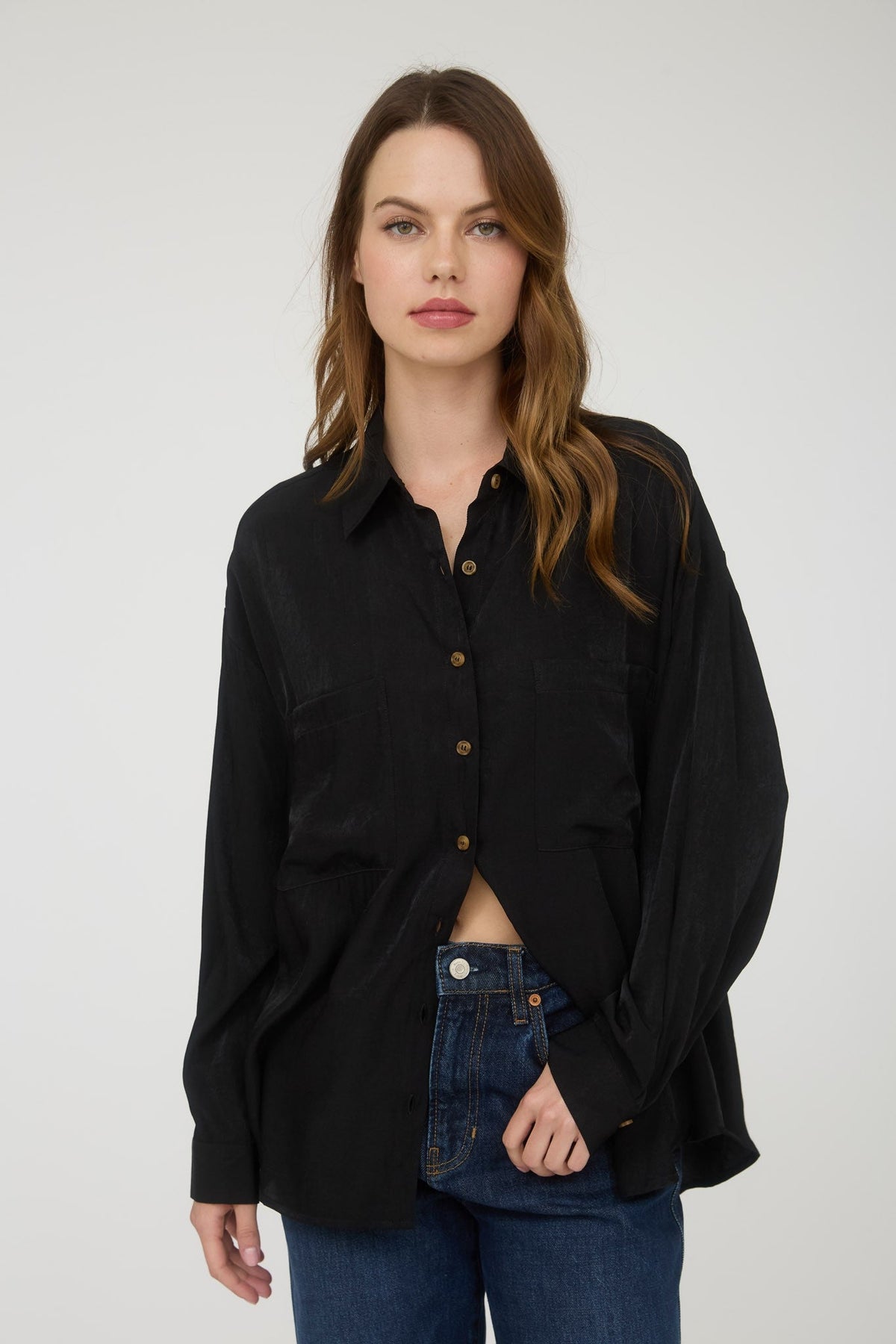 At a Glance Top- Black