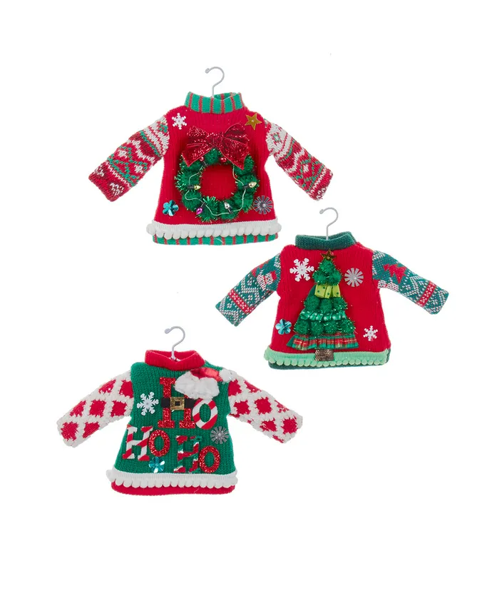 Ugly Sweater Party Ornaments