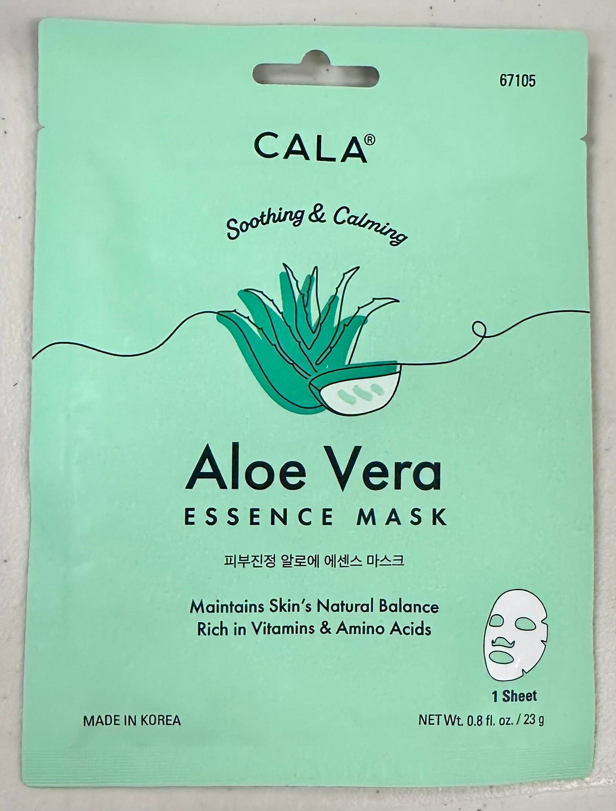 Cala Facial Sheet Masks in Aloe Vera