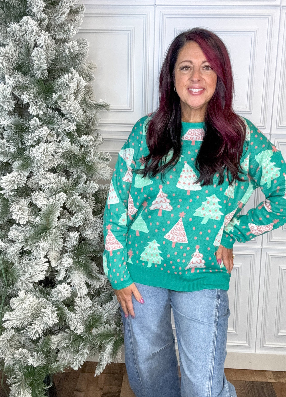 Dear Scarlett Holiday Sweater- Evergreen *Final Sale*