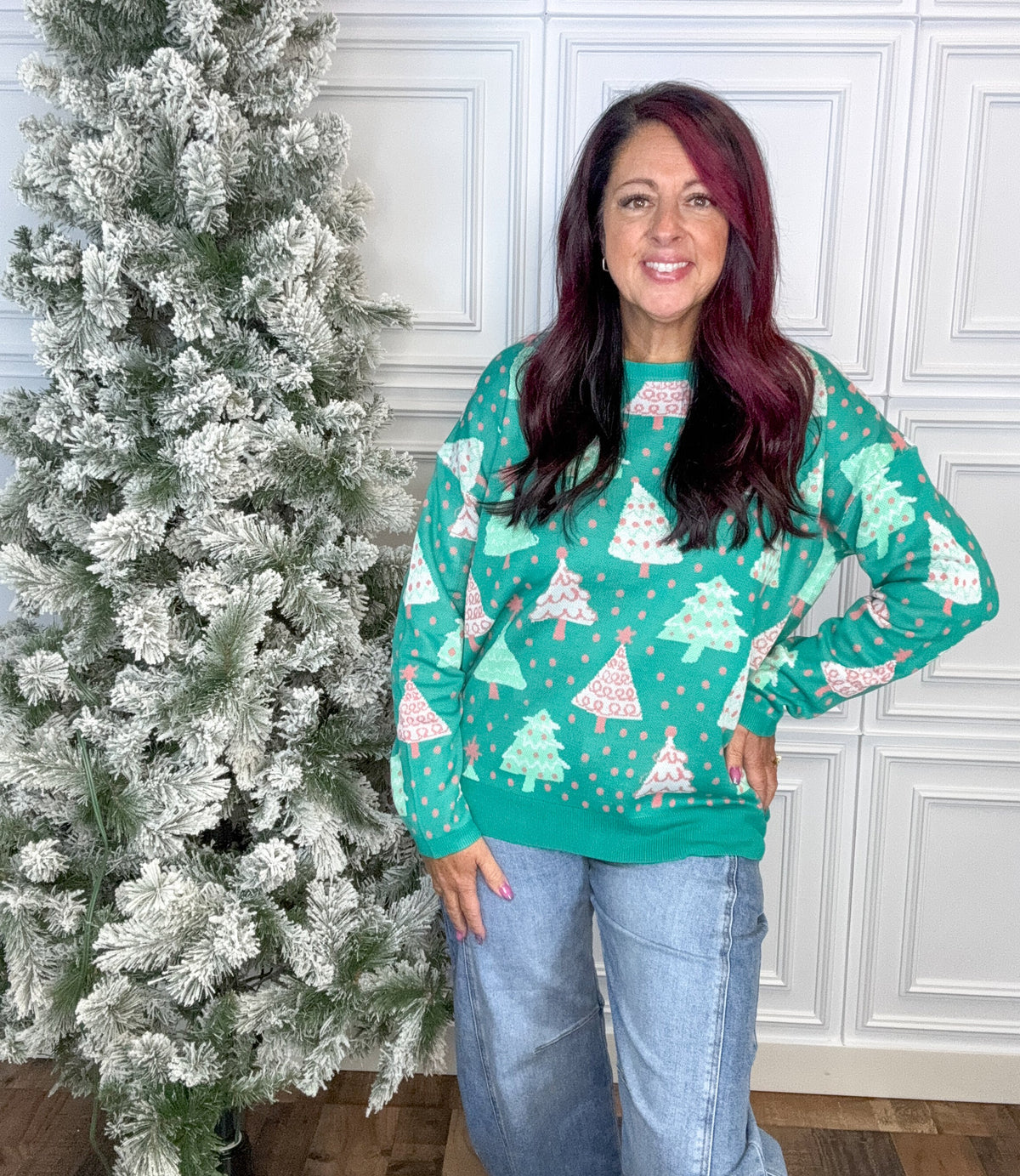 Dear Scarlett Holiday Sweater- Evergreen *Final Sale*