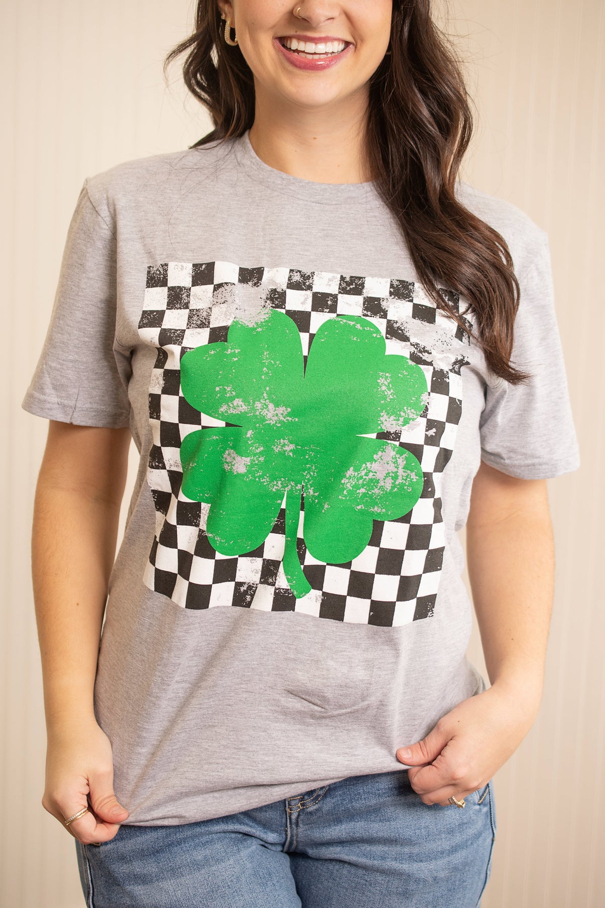 Ya Feelin Lucky Tee - Grey