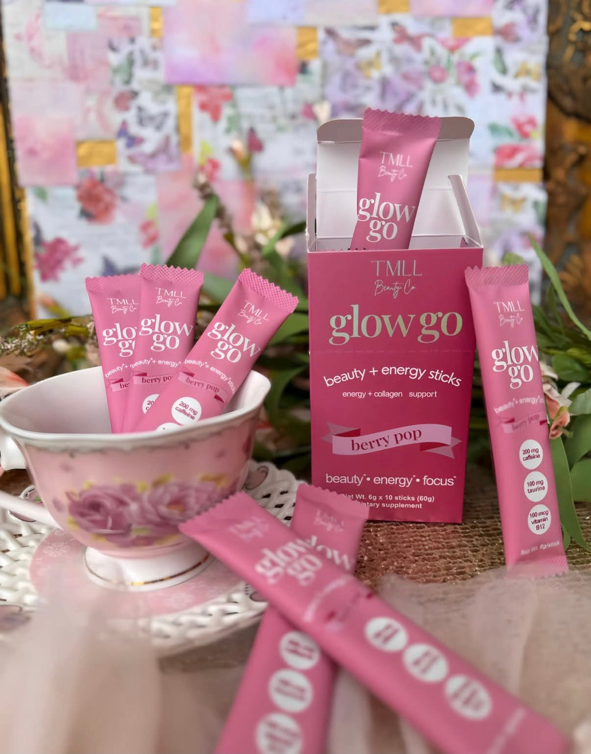 PREORDER- Glow Go Wellness Drinks - Berry Pop