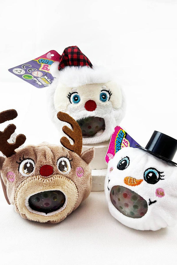 Christmas Plush Squeeze Ball Character Sensory Toy