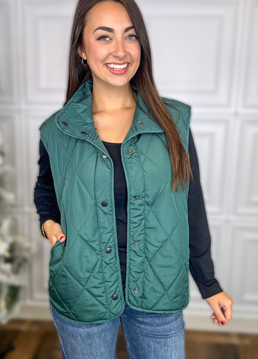 She Is So Evergreen Puffer Vest *Final Sale*
