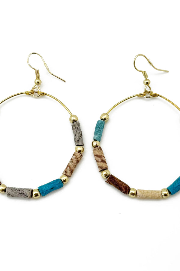 Seaside Story Hoop Earrings