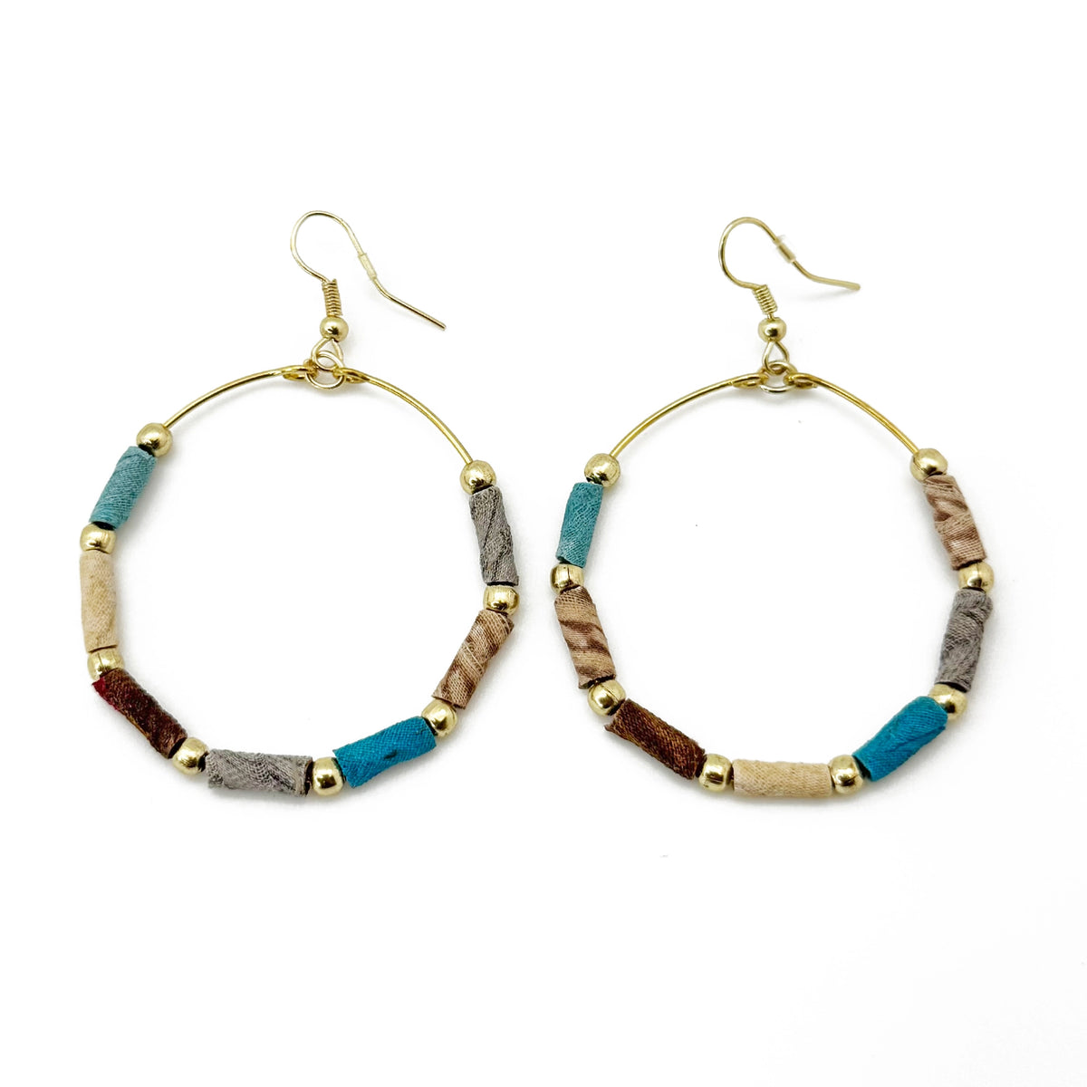 Seaside Story Hoop Earrings