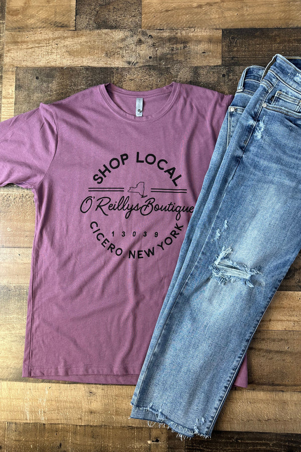 Shop Local O'Reillys Boutique Custom Graphic Short Sleeve