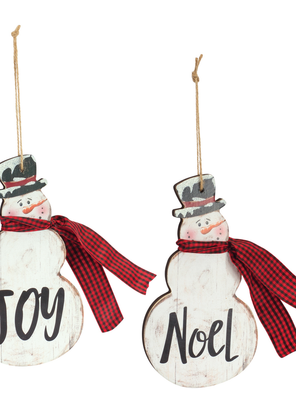 7.25"H MDF Snowman Ornament - Multiple Designs