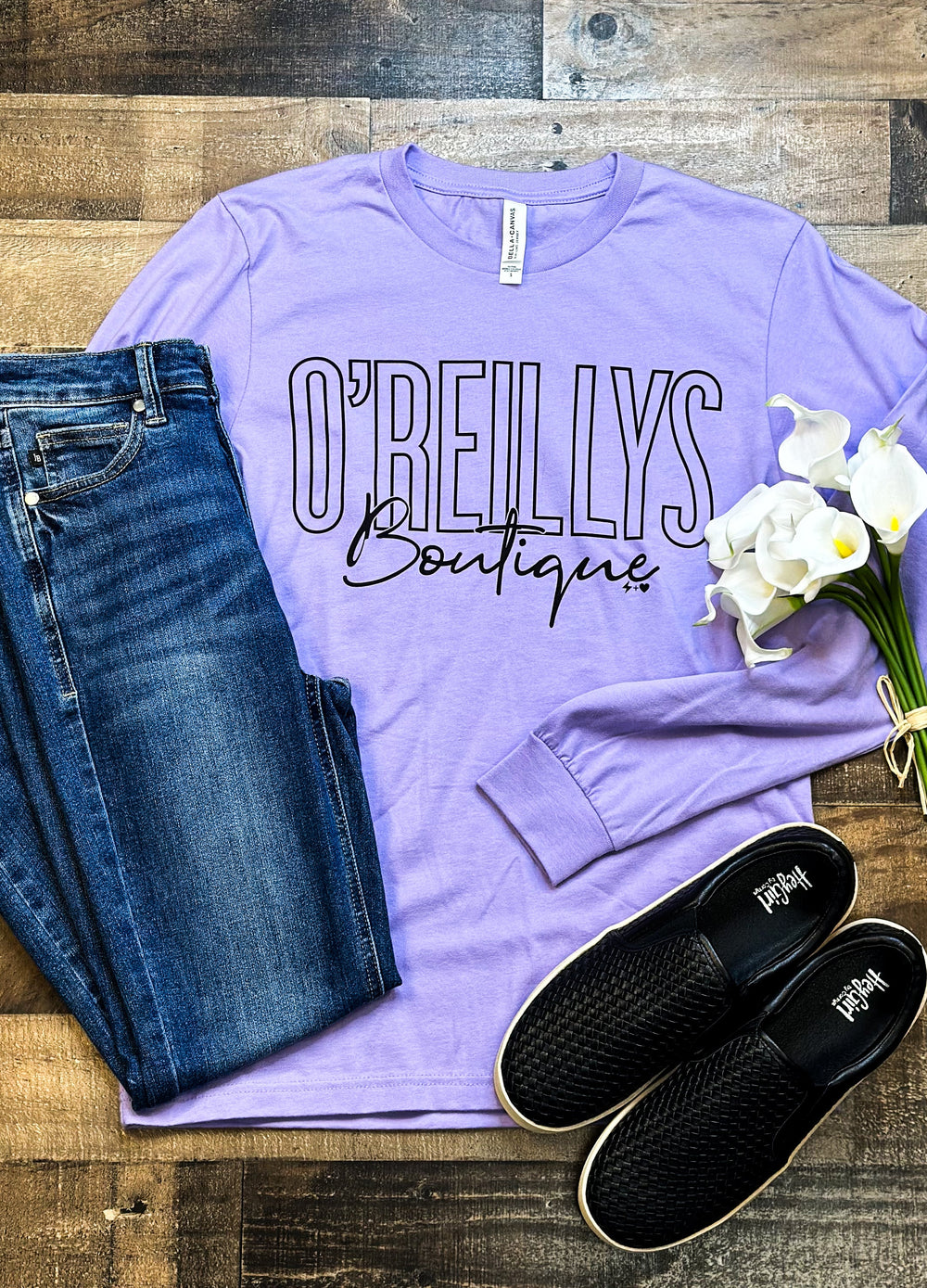 O'Reillys Boutique Long Sleeve Graphic Tee