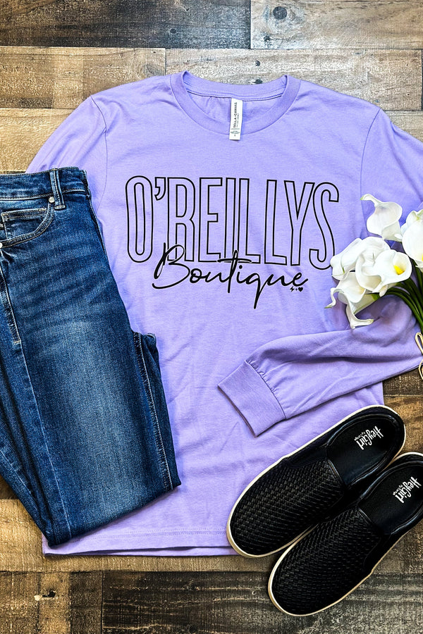 O'Reillys Boutique Long Sleeve Graphic Tee