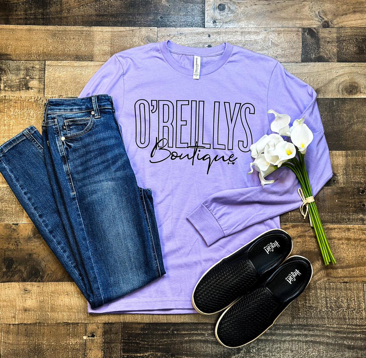 O'Reillys Boutique Long Sleeve Graphic Tee