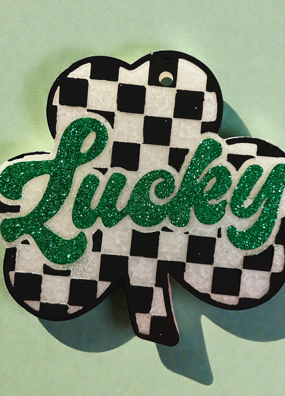 Checkered Shamrock Freshie