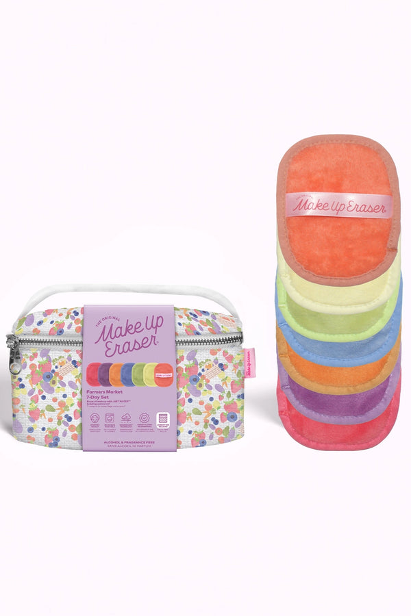 Farmer's Market 7-Day Set with Makeup Bag - Floral & Bright