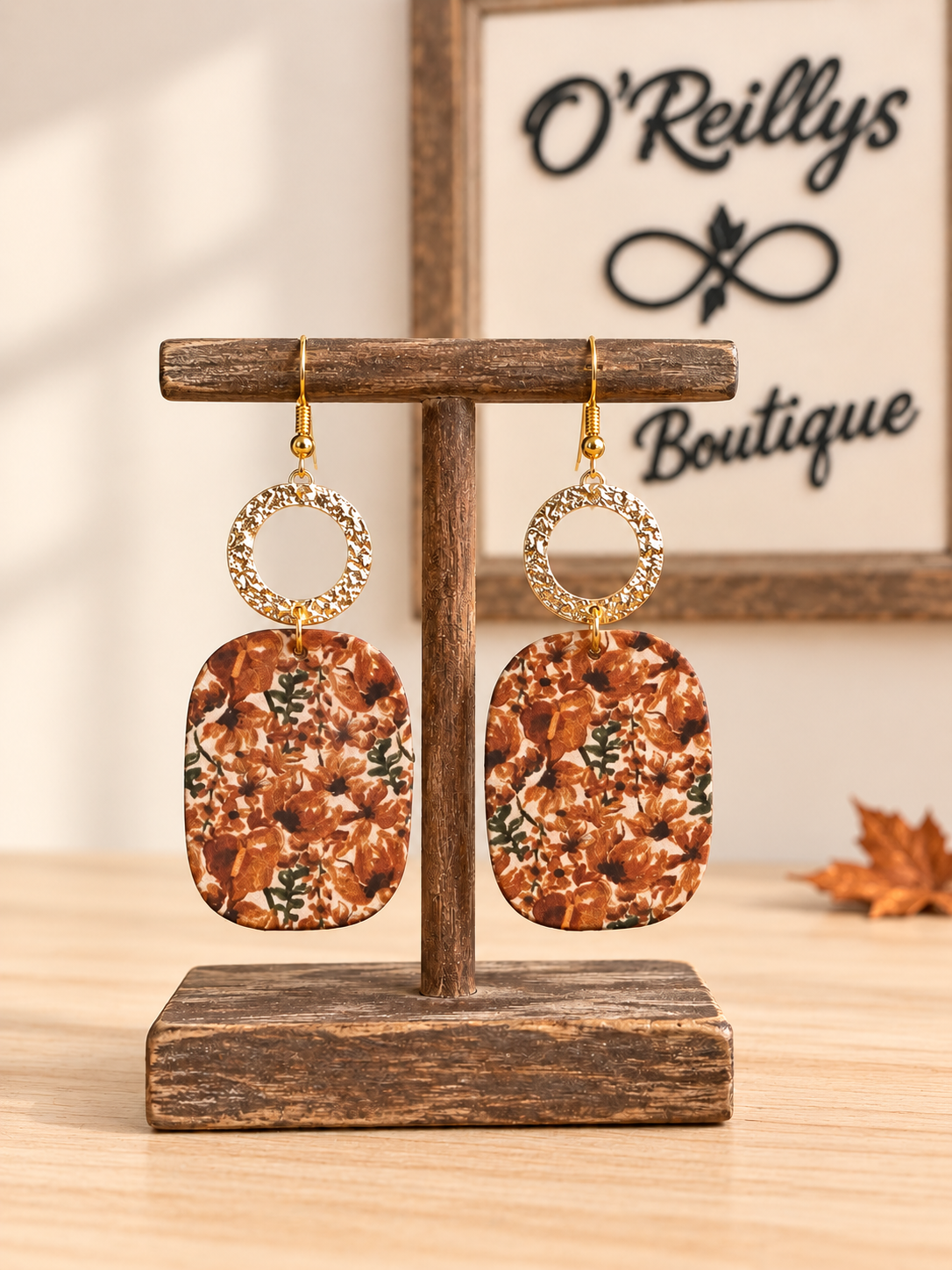 Bleu Olive Autumn Wildflowers Earrings