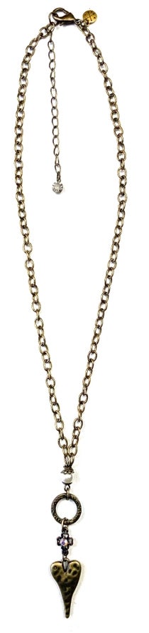 Lost & Found Simple Heart Drop Necklace