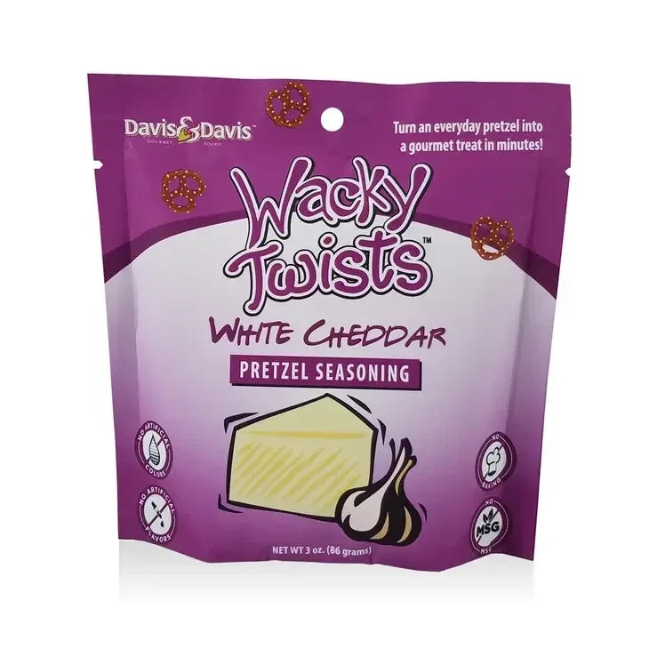 Davis & Davis Wacky Twist Pretzels in White Cheddar