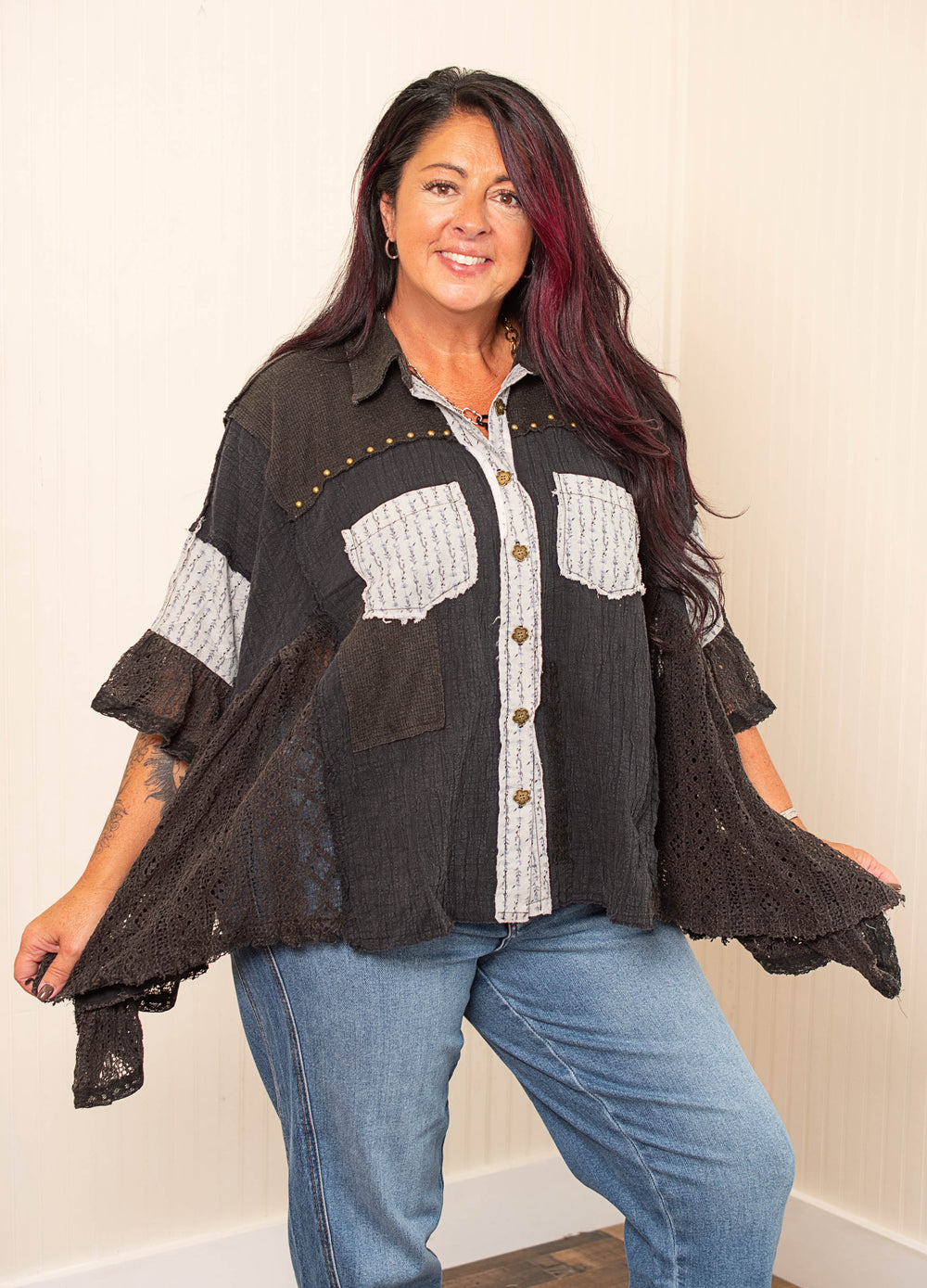Boho Kind Of Day Top - Black
