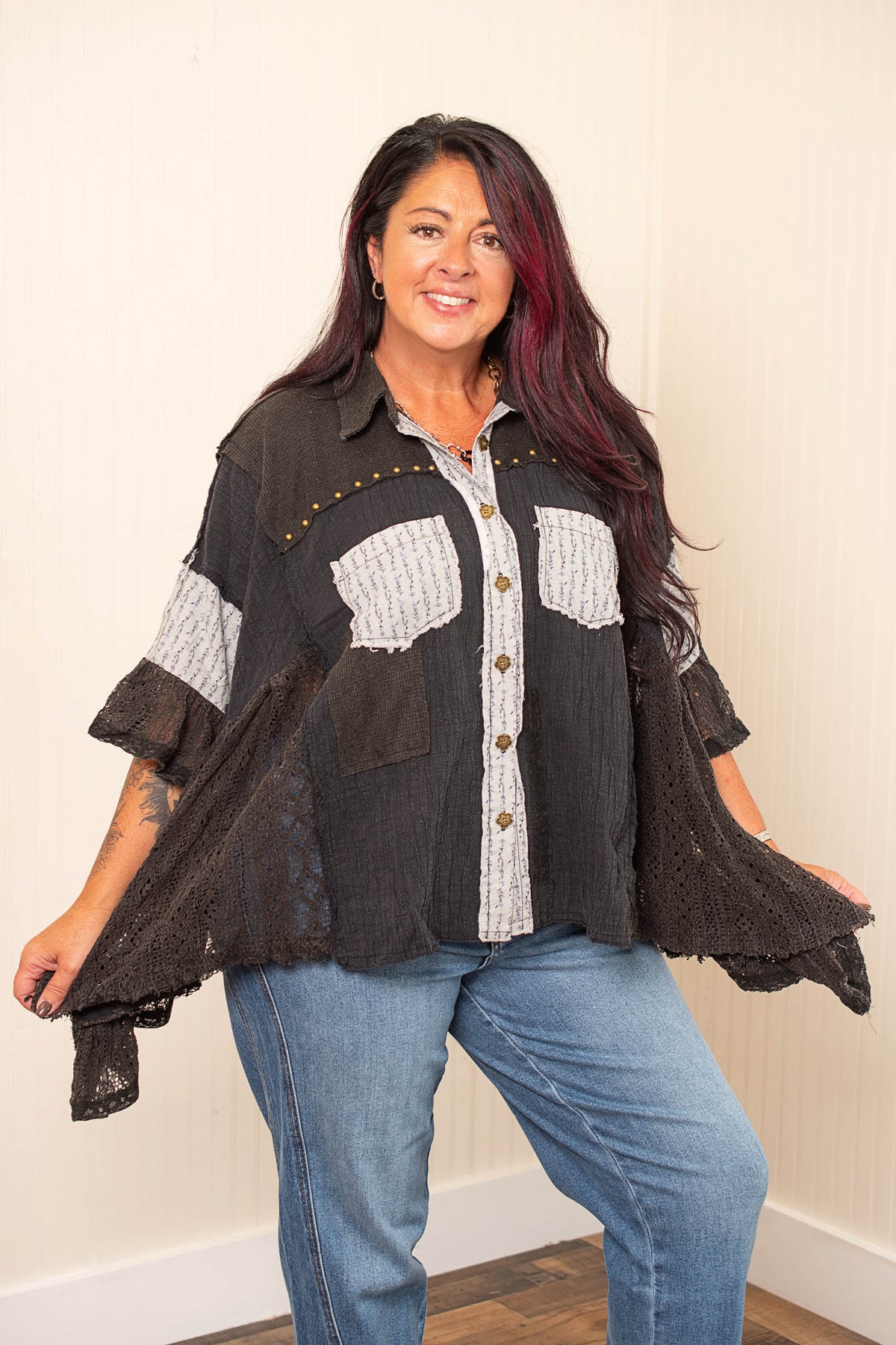 Boho Kind Of Day Top - Black
