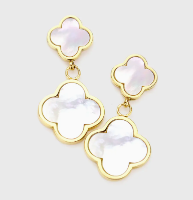 Quatrefoil Dangle Earrings