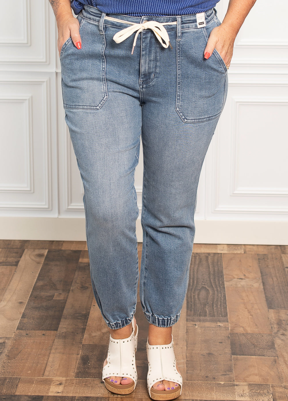 Everything's Fine Denim Joggers