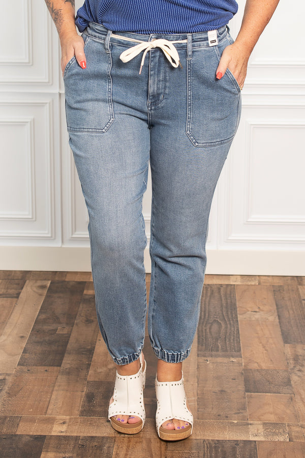 Everything's Fine Denim Joggers
