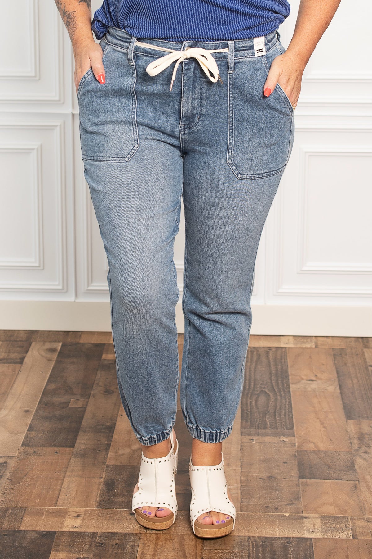 Everything's Fine Denim Joggers