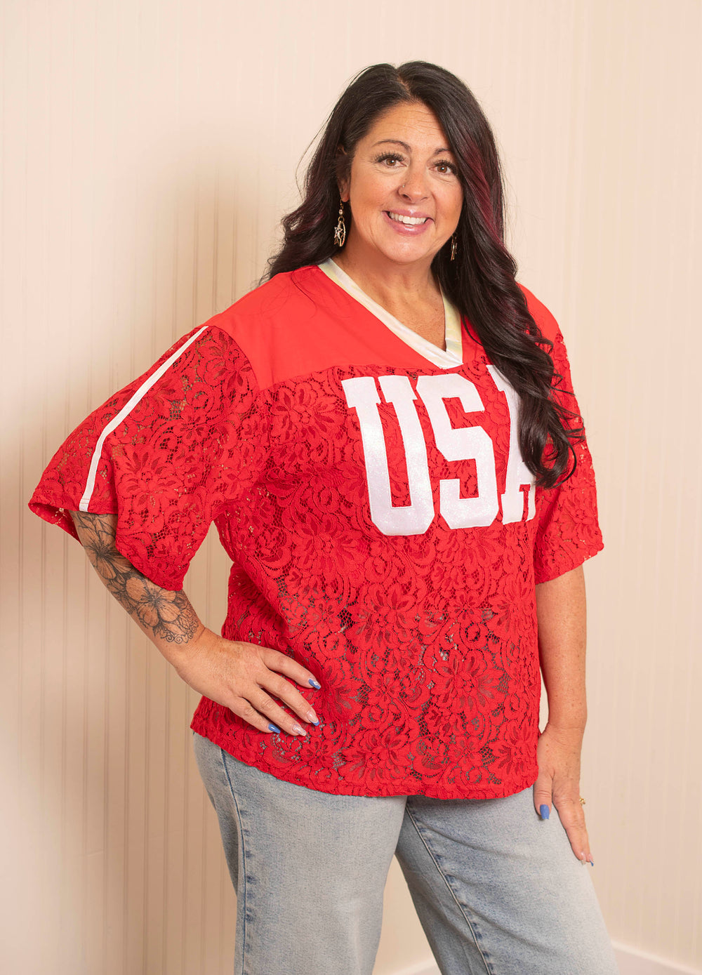 Lace USA Jersey Top - Multiple Colors
