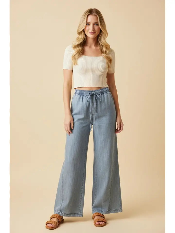 Laid Back Luxe Pants - Denim