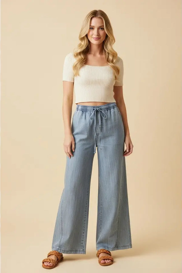 Laid Back Luxe Pants - Denim