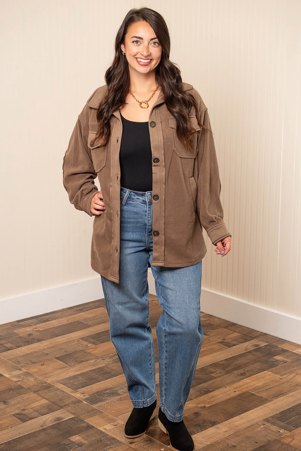 My Kind Of Style Shacket in Mocha