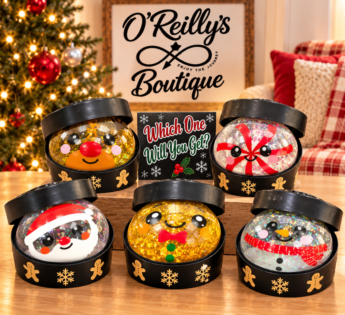 Mystery Holly Jolly Holiday Squishy