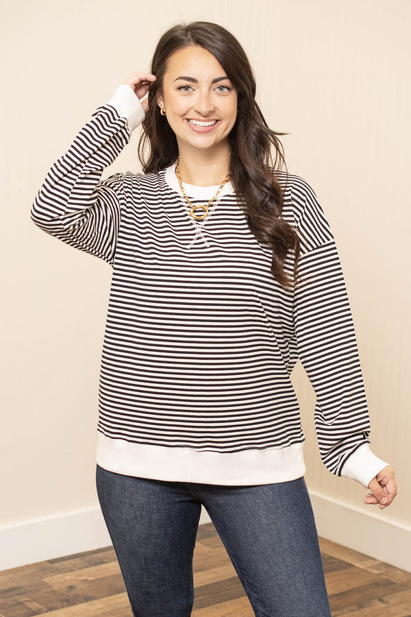 Weekend Stripes Pullover- Multiple Colors