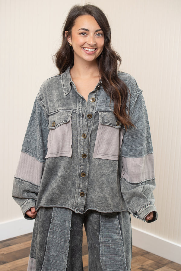Long Sleeve Relaxed Fit Jacket