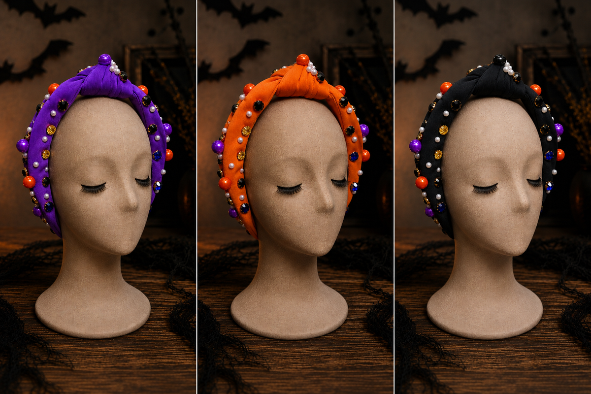 Spooky Sparkle Headband- Multiple Colors