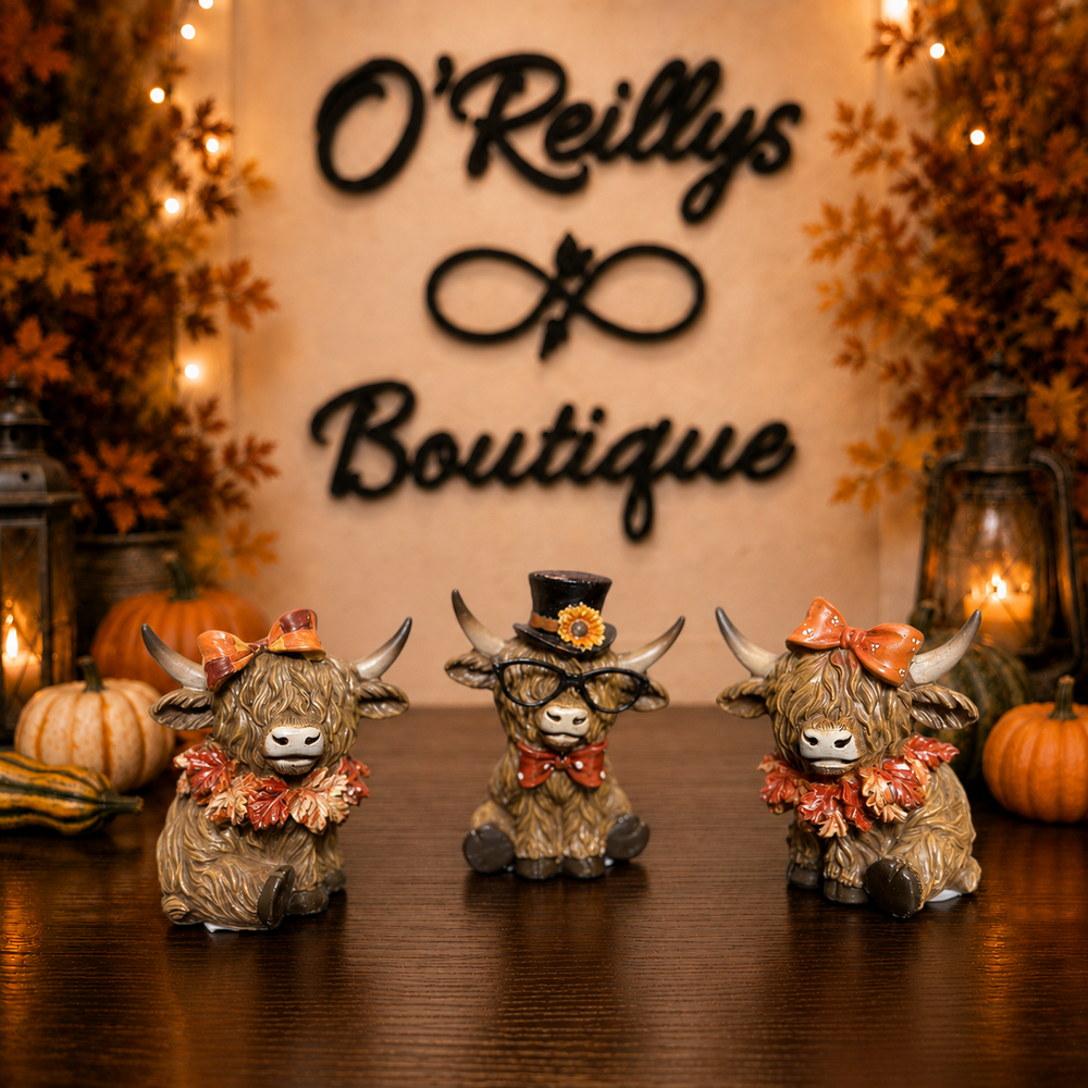 Harvest Highlight Cow Tabletop Decor - Multiple Designs