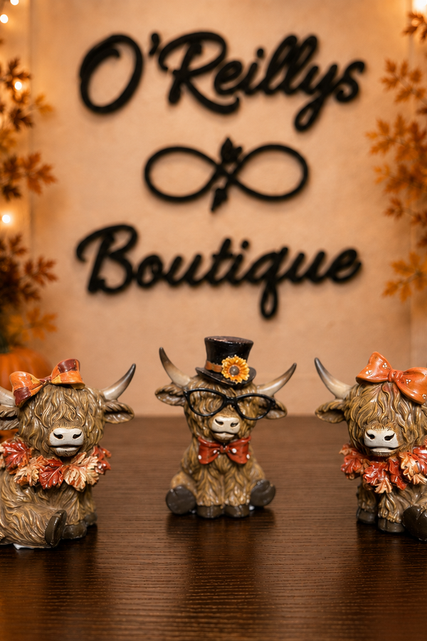 Harvest Highlight Cow Tabletop Decor - Multiple Designs
