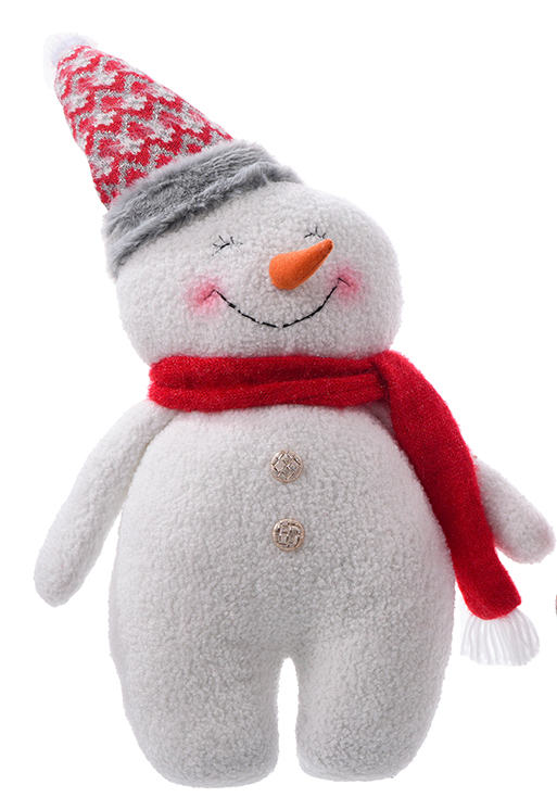 Fabric Smiley Snowman