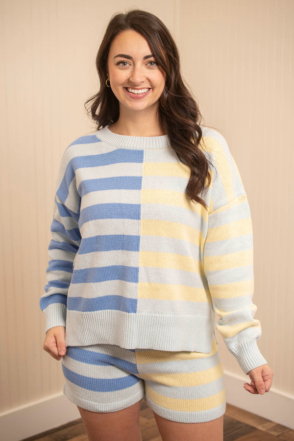 Look Me In The Eyes Sweater - Blue
