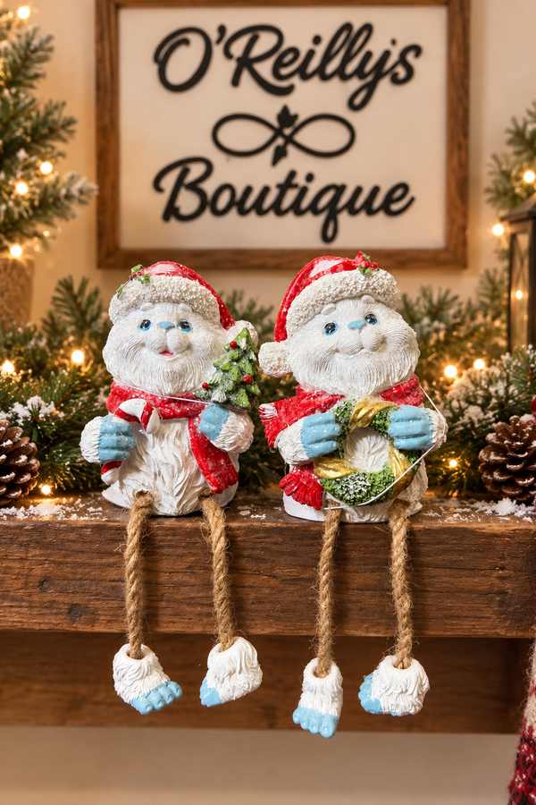 Resin Holiday Yeti Shelf Sitter