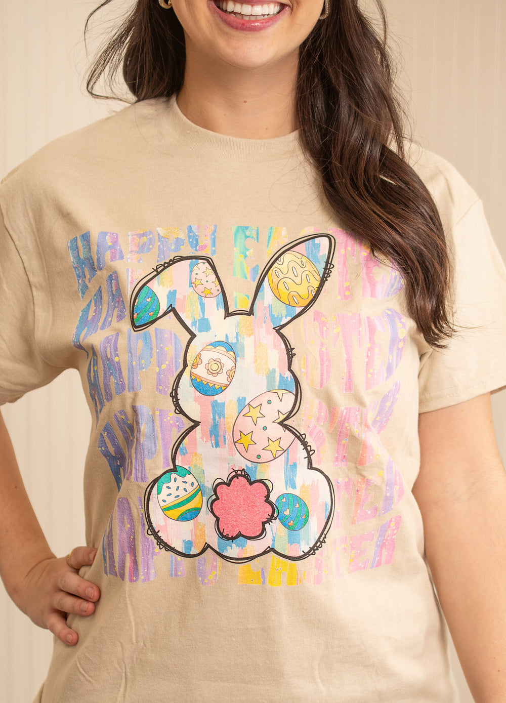 It's A Groovy Easter Graphic Tee - Sand