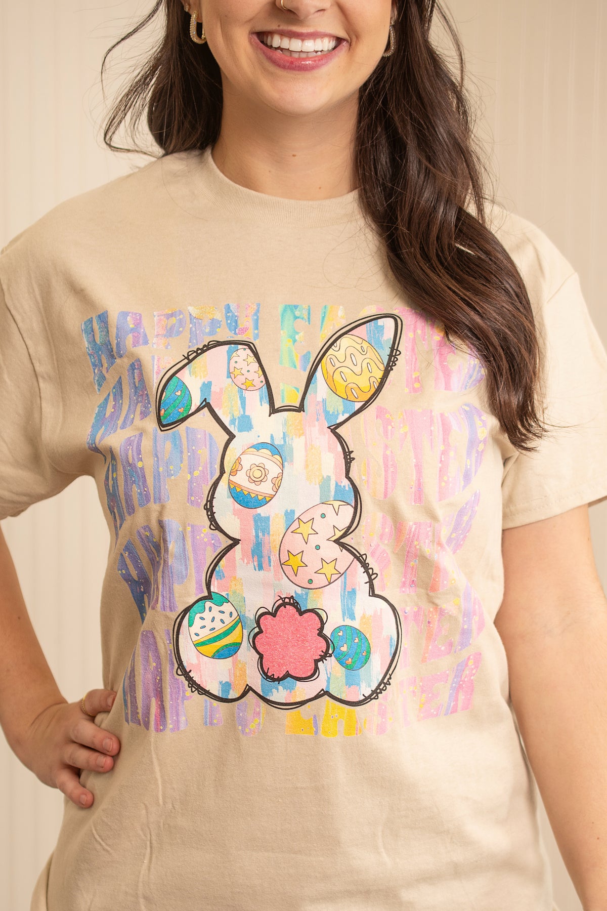 It's A Groovy Easter Graphic Tee - Sand